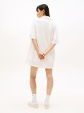 Beige Broderie Anglaise Relaxed Mini Shirt Dress  Women
