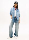 Denim Distressed Oversized Denim Trucker Jacket  Women
