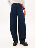 Denim Τζιν Με Κανονική Μέση Και Tapered Barrel Γραμμή  Γυναίκες