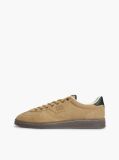 Beige The Greenwich Logo Suede Court Sneakers  Men