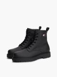 Black Archive Leather Lace-Up Mid Boots  Men