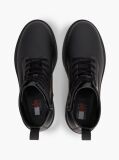Black Archive Leather Lace-Up Mid Boots  Men