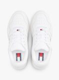 Άσπρο Essential Ρετρό Δερμάτινα Sneakers Με Σόλα Flatform  Γυναίκες