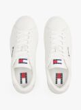 Άσπρο Essential Δερμάτινα Sneakers Με Λεπτομέρειες Σε Αντίθεση  Γυναίκες