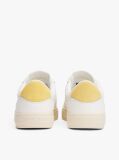 Κίτρινο Essential Δερμάτινα Sneakers Με Λεπτομέρειες Σε Αντίθεση  Γυναίκες