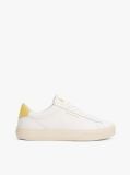 Κίτρινο Essential Δερμάτινα Sneakers Με Λεπτομέρειες Σε Αντίθεση  Γυναίκες