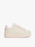 Ροζ Essential Δερμάτινα Sneakers Με Σόλα Flatform  Γυναίκες