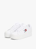 Άσπρο Essential Δερμάτινα Sneakers Με Σόλα Flatform  Γυναίκες