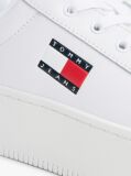 Άσπρο Essential Δερμάτινα Sneakers Με Σόλα Flatform  Γυναίκες