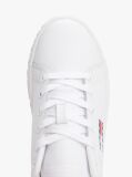 Άσπρο Sneakers Με Ανάγλυφο Λογότυπο Σε Αντίθεση  Γυναίκες