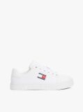 Άσπρο Sneakers Με Ανάγλυφο Λογότυπο Σε Αντίθεση  Γυναίκες