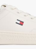 Μπεζ Δερμάτινα Sneakers Με Ανάγλυφο Λογότυπο  Γυναίκες