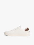 Μπεζ Δερμάτινα Sneakers Με Ανάγλυφο Λογότυπο  Γυναίκες