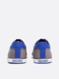 Grey Canvas Lace Up Trainers  Men