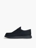 Μπλε Δερμάτινα Δετά Loafers Με Moc Μύτη  Άνδρες