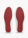 Beige New York Label Leather Cupsole Sneakers  Men