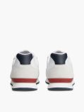Άσπρο Δερμάτινα Sneakers Με Ανάγλυφο Λογότυπο  Άνδρες