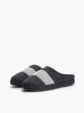 Grey Colour-Blocked Flag Slippers  Men