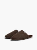 Brown Enamel Flag Herringbone Slippers  Men