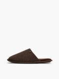 Brown Enamel Flag Herringbone Slippers  Men