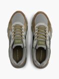 Grey Suede Mixed Texture Cleat Sneakers  Men