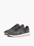 Μπλε Δερμάτινα Sneakers Με Μίξη Υφών  Άνδρες
