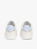 Άσπρο Essential Δερμάτινα Sneakers Με Μεταλλικές Λεπτομέρειες  Γυναίκες