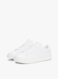 Άσπρο Essential Δερμάτινα Sneakers Με Μεταλλικές Λεπτομέρειες  Γυναίκες