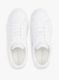 Άσπρο Essential Δερμάτινα Sneakers Με Μεταλλικές Λεπτομέρειες  Γυναίκες