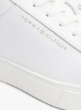 Άσπρο Essential Δερμάτινα Sneakers Με Μεταλλικές Λεπτομέρειες  Γυναίκες