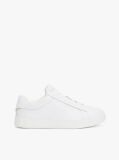 Άσπρο Essential Δερμάτινα Sneakers Με Μεταλλικές Λεπτομέρειες  Γυναίκες
