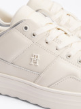 Μπεζ Δερμάτινα Sneakers Με Colour-Blocked Σχέδιο  Γυναίκες
