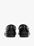 Μαύρο Δερμάτινα Horsebit Loafers  Γυναίκες