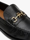 Μαύρο Δερμάτινα Horsebit Loafers  Γυναίκες