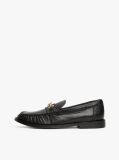 Μαύρο Δερμάτινα Horsebit Loafers  Γυναίκες