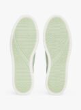 Πράσινο Δερμάτινα Sneakers Με Μεταλλικό Λογότυπο  Γυναίκες