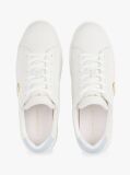 Multi Leather Platform Court Trainers  Women