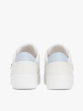 Multi Leather Platform Court Trainers  Women