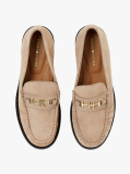 Pink Suede Horsebit Loafers  Women