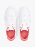 Άσπρο Δερμάτινα Sneakers Με Colour-Pop Λεπτομέρειες  Γυναίκες