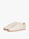 Μπεζ TH Monogram Δερμάτινα Sneakers Με Χαμηλό Κόψιμο  Γυναίκες