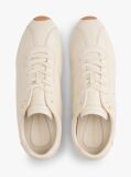 Μπεζ TH Monogram Δερμάτινα Sneakers Με Χαμηλό Κόψιμο  Γυναίκες