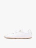 Άσπρο TH Monogram Δερμάτινα Sneakers Με Χαμηλό Κόψιμο  Γυναίκες