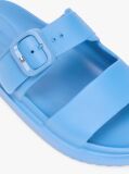 Blue Double Strap Enamel Flag Lightweight Sandals  Women
