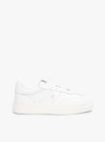 Άσπρο TH Monogram Δερμάτινα Sneakers Με Ανάγλυφο Λογότυπο  Γυναίκες