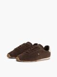 Brown Suede TH Monogram Low Profile Trainers  Women