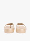 Beige Iridescent Moulded Flip-Flops  Women