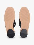 Black Woven Flat Mules  Women