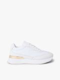 Άσπρο Δερμάτινα Sneakers Με Μίξη Υφών Και Μονόγραμμα TH  Γυναίκες
