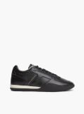 Black Leather Vintage Low Profile Sneakers  Women